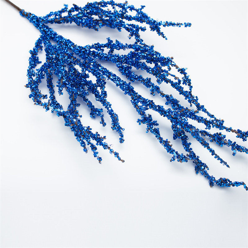 Glitter Blue Sequin Pine Tree Stem