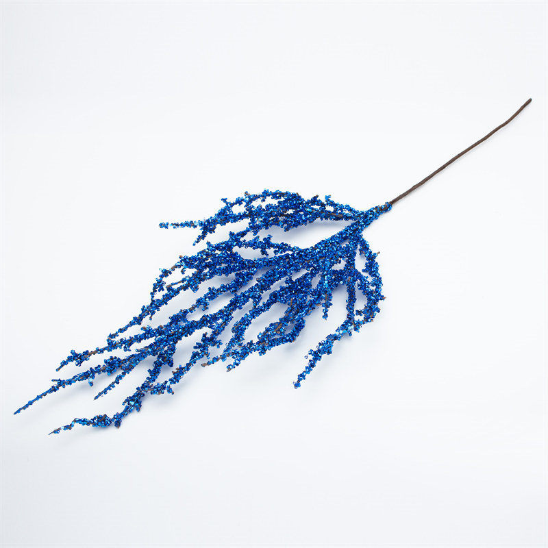 Glitter Blue Sequin Pine Tree Stem