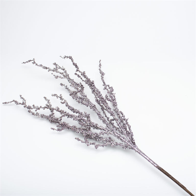 Glitter Purple Pine Tree Twig With Sequin