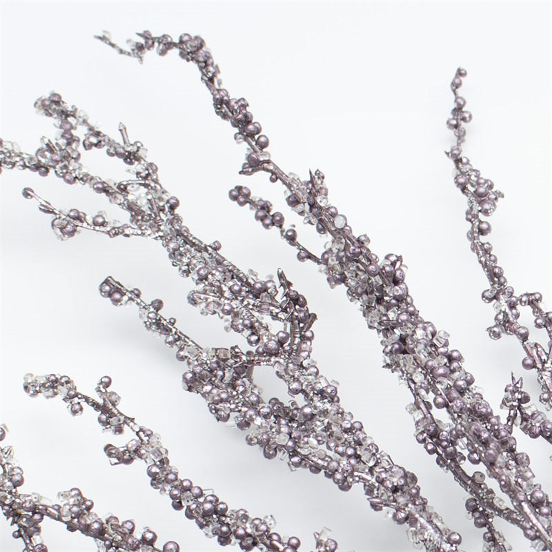 Glitter Purple Pine Tree Twig With Sequin