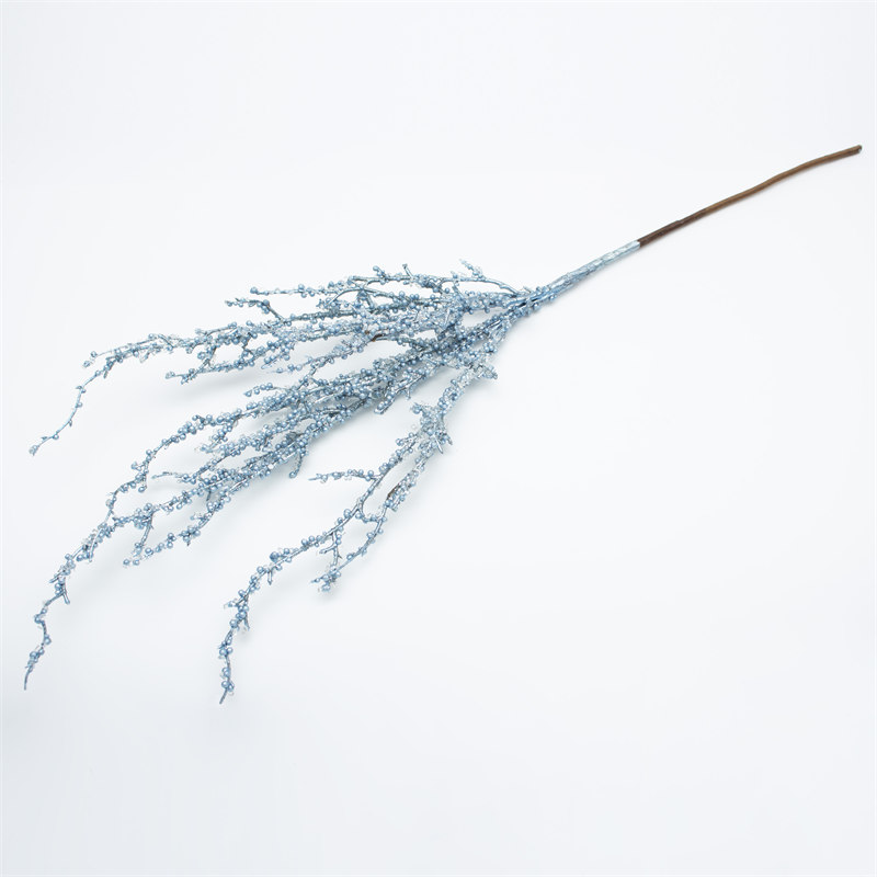 Glitter Light Blue Artificial Christmas Branch