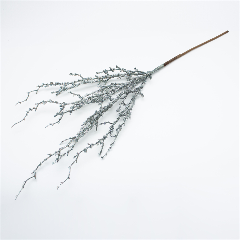 Glitter Pine Branch for Table Decoration